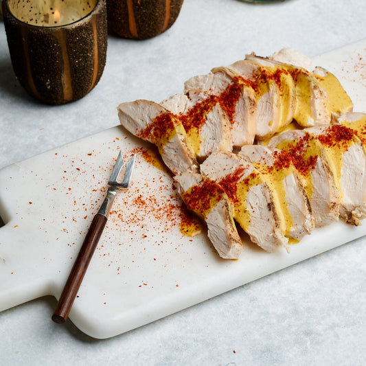 Pechuga de pollo con curry amarillo de coco